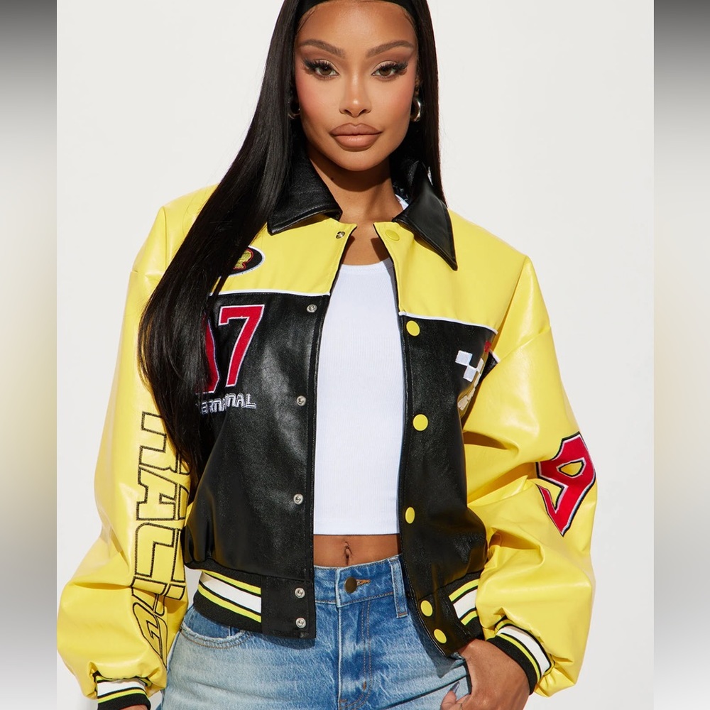 NWT Fashion Nova Oregon Road Racing Jacket - M